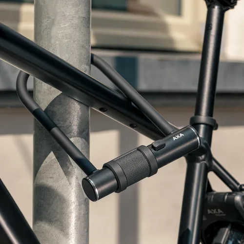 Vista 2 de Candado Combo AXA 8 para Bicicletas con U-Lock, Seguridad Antirrobo con Código de Combinación Reiniciable de 4 Dígitos, Acero Endurecido de 12mm