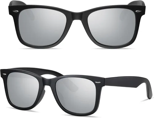 Vista 106 de MEETSUN Polarized Sunglasses for Women Men Classic Retro Square Frame Driving Sun Glasses UV Protection