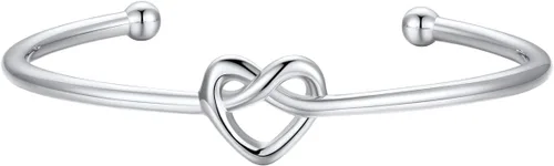 Vista 17 de U7 delicado brazalete de puño simple de platino bañado en oro real de 18K, joyería moderna. A. Oro básico