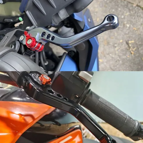 Vista 6 de NIKKHO Palanca de embrague de freno para Ba&jaj Dominar 400 2017-2018 2019 Palancas de embrague de freno de motocicleta manillar manillar