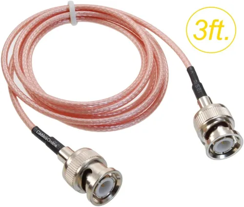 Vista 2 de CablesOnline, cable coaxial de baja pérdida BNC macho a BNC macho RG316