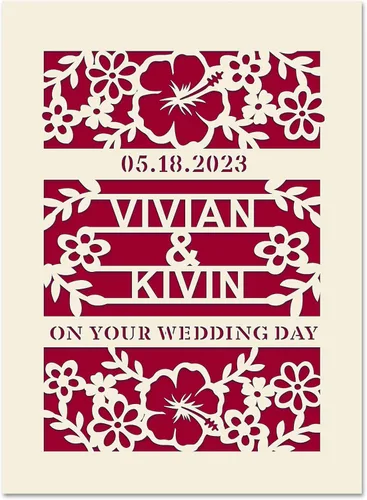 Vista 8 de EDSG Tarjeta de boda personalizada para parejas enamoradas, tarjetas de felicitación de boda, regalos de boda, recuerdo de boda, tarjeta