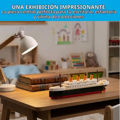 Vista 6 de Brick Loot Titanic - Juego de construcción para adultos y niños a partir de 6 años, kit compatible con modelo de mini barco de ladrillo