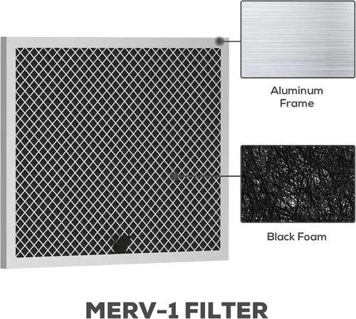 Vista 2 de BASEAIRE MERV-1 4 paquetes para deshumidificador de espacio de arrastre AirWerx 35P
