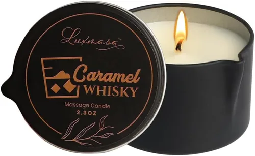 Vista 7 de Vela de spa con aceite esencial de cera de soja orgánica con infusión de aceite de masaje para parejas, vela perfumada para el hogar