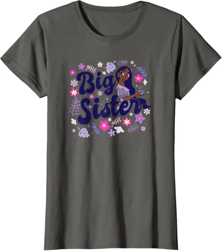 Vista 8 de Disney Encanto Isabela Madrigal Big Sister - Camiseta floral, gris, S Asfalto