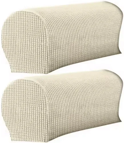 Vista 10 de Fundas elásticas beige a prueba de derrames y arañazos para sofá, sillón reclinable y sillón Ajuste fácil, tela lavable
