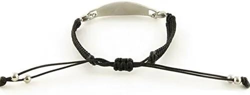 Vista 3 de Pulsera de identificación de alerta médica con cuentas aztecas y cuero para mujer tamaño ajustable 1