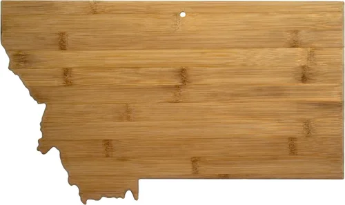 Vista 26 de Tabla para cortar y servir modelo Alabama de Totally Bamboo, de bambú 100%, para cocina y entretenimiento, Alabama, Marrón