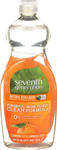 Vista 16 de Seventh Generation Jabón Líquido para Platos Ralladura de Clementina Hierba Limón Jabón Líquido Lavavajillas 19 oz