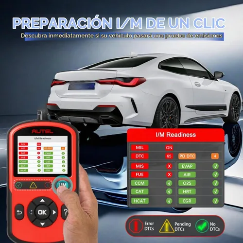 Vista 6 de Autel AL549 OBD2 lector de código del escáner con diagnóstico del ABS y prueba de la batería Enhanced Check & Reset Engine Fault Code, Live Data