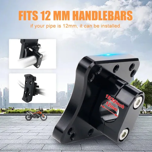 Vista 3 de xitomer Soporte GPS para Africa Twin CRF1000L 2016-2019/R1200 GS/GSA 2014-2018 / Tenere 700 2020-2024 / Super Tenere XTZ1200 / Tuareg 660 / V Storm