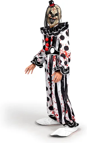 Vista 7 de Spooktacular Creations Disfraz de payaso asesino de Halloween, disfraz de payaso asesino de terror para Halloween