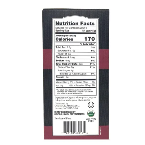 Vista 3 de Cucina & Amore Orgánica Tricolor Quinoa 8 Pack