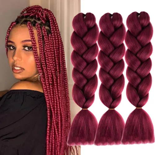 Vista 13 de Beige (613#) 6 paquetes de cabello trenzado de 24 pulgadas, de fibra sintética, sin picazón, extensiones de cabello para trenzar jumbo, textura
