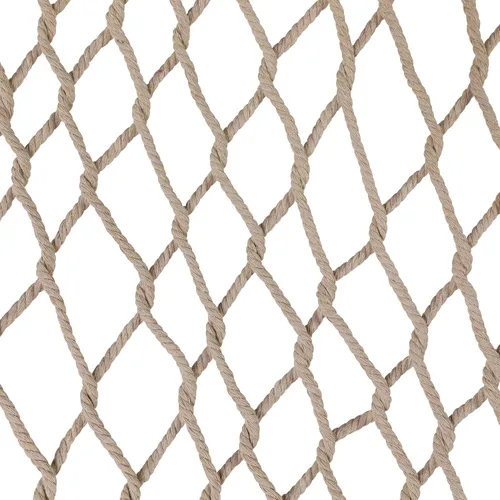 Vista 5 de Northlight Hamaca de cuerda de macramé de celosía blanca de 74" con barras de madera