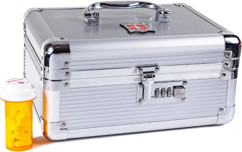 Vista 10 de MEDICINE RX SAFE Estuche de transporte de medicamentos - Mini_Silver Plateado