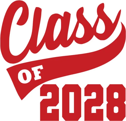 Vista 22 de Adhesivo de graduación para planchar en la clase de 2028, calcomanía para camiseta de secundaria, parche de graduación HTV para graduados