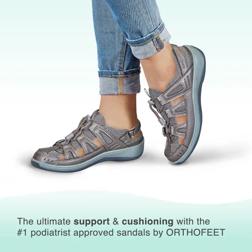 Vista 2 de Orthofeet - Alivio probado del dolor de pies y del talón. Anchos extendidos. Mejores zapatos ortopédicos para mujeres diabéticas o con juanetes