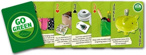 Vista 2 de Go Green Environroment Ideas - Baraja de 54 cartas
