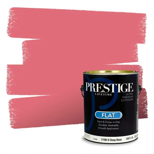 Vista 549 de Prestige Paints Pintura exterior e imprimación en uno, 1 galón, plano, coincidencia comparable de Valspar* Amber Rose*