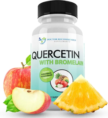 Vista 8 de DOCTOR RECOMMENDED SUPPLEMENTS Quercetina 800 mg con bromelina 165 mg por porción, 120 cápsulas vegetarianas, suministro completo para 60 días