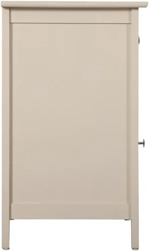 Vista 6 de Glory Furniture Izzy Mesita de noche de madera maciza con 1 cajón/1 puerta, color beige