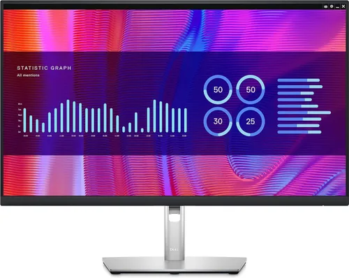 Vista 7 de Dell P2723DE 27" QHD WLED LCD Monitor - 16:9 - Negro, Plata