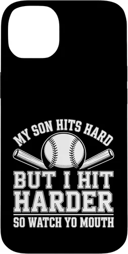 Vista 15 de My Son Hits Hard But I Hit Harder So Watch Yo Mouth - Case for iPhone 16