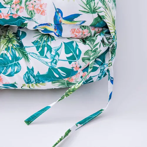Vista 5 de Enipate Juego de 2 cojines para silla Adirondack con estampado tropical, resistentes a la intemperie, cojines de asiento para sillas de patio