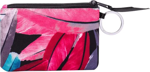 Vista 6 de Foryee - Cartera con cremallera y ventana para identificación hecha de lona de algodón