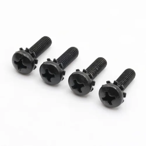 Vista 8 de ReplacementScrews Tornillos M4 de 0.551 in compatibles con muchos soportes de TV LG, juego de 4