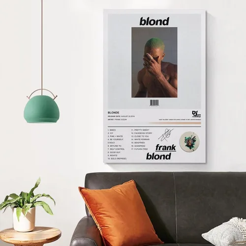 Vista 4 de BATWHO Frank Ocean Poster - Póster en lienzo sin marco: 12 x 18 pulgadas (11.8 x 17.7 in)