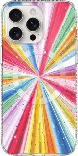 Vista 37 de LONLI Hue - para iPhone 15 Pro Max [Compatible con Magsafe] - Funda de teléfono floral dorada - [Amortiguador de 360°] - Funda de teléfono linda