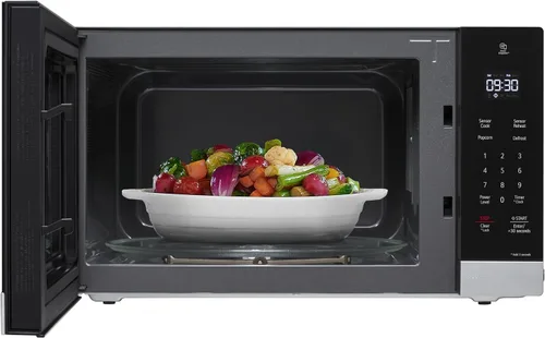 Vista 2 de LG NeoChef 1,5 pies cúbicos 1100-vatios Microondas de sobremesa en acero inoxidable con Smart Inverter MSER1590S