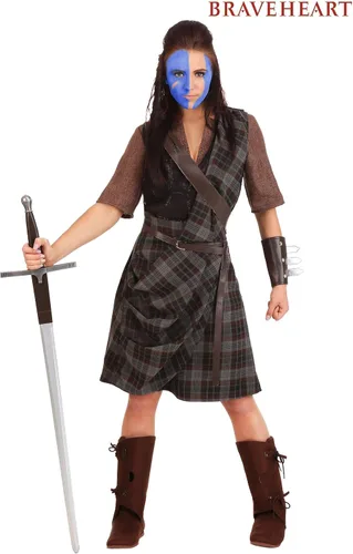Vista 2 de Disfraz de guerrero Braveheart para mujer