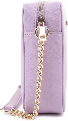 Vista 3 de EVVE Saffiano - Bolso cruzado para mujer, con cadena y correa de cuero