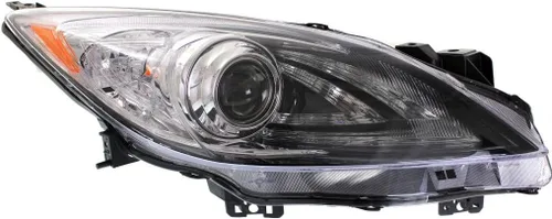 Vista 7 de Para Mazda 3 2010 2011 2012 2013 unidad de faro delantero lado del conductor con luz diurna tipo HID MA2518149 BBN2-51-041S