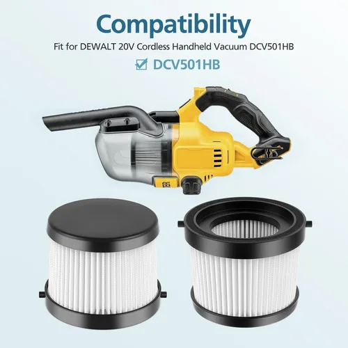 Vista 3 de DCV5011H Filtro de vacío HEPA para aspiradora de mano inalámbrica DEWALT
