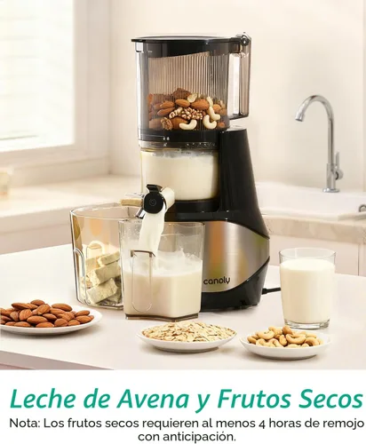 Vista 6 de Canoly Exprimidor de prensa fría 3 en 1 C09, hace jugo, sorbete y leche