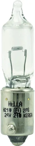 Vista 2 de HELLA Bombilla halógena miniatura H21W 24V de larga duración