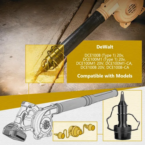 Vista 2 de N434868 Boquilla de aire para DeWalt DCE100B (tipo 1) 20v DCE100M1 (tipo 1) 20v DCE100M1 20V DCE100M1-CA DCE100B 20V DCE100B-CA soplador de hojas