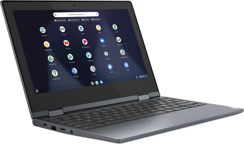 Vista 3 de Lenovo Flex 3 Chromebook 11.6" HD 2 en 1 - Laptop con pantalla táctil, Intel Celeron N4020, 4 GB de RAM, 64 GB eMMC, Abyss Blue