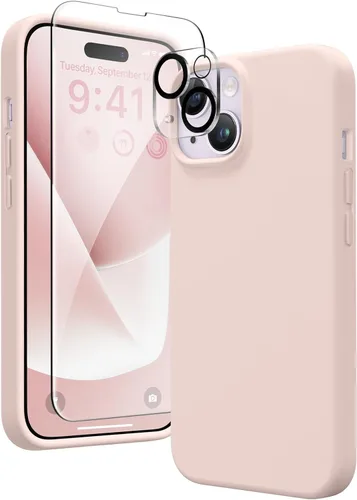 Vista 278 de GONEZ Funda magnética para iPhone 14, compatible con Magsafe, con protector de pantalla + protector de cámara, forro de microfibra antiarañazos
