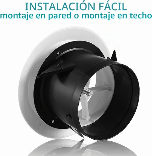 Vista 4 de HG Power Cubiertas de Ventilación de Aire de 3 Pulgadas, Ventilación de Sofito Ajustable de ABS, Difusor de Techo Redondo para Sala de Estar