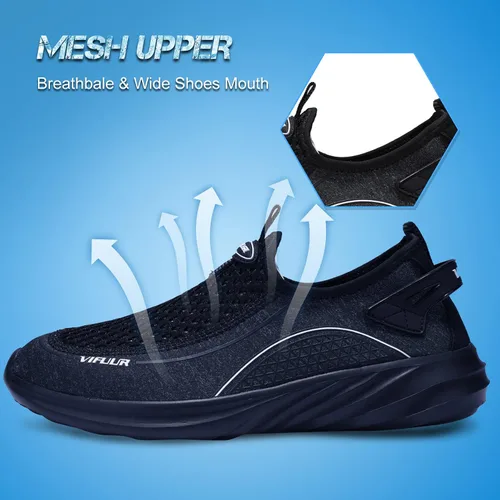 Vista 3 de VIFUUR Zapatos de agua para hombre y mujer, zapatos deportivos para playa, surf, caminar, kayak, barco, piscina