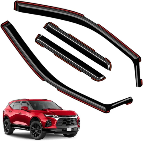 Vista 13 de Viseras de ventana en canal, protectores de lluvia compatibles con Mazda CX-5 2017-2025 (2017-2025) - Deflectores de ventilación de policarbonato