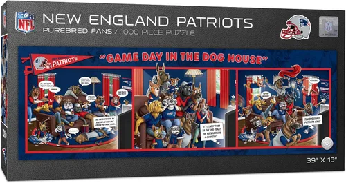 Vista 24 de YouTheFan NFL Game Day in The Dog House - Rompecabezas de 1000 piezas