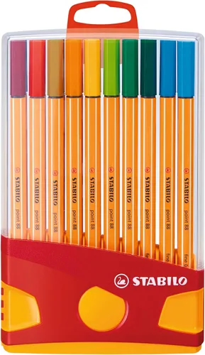 Vista 2 de STABILO - punto 88 - Fineliner - ColorParade - Pack de 20 - Colores surtidos con lazo para colgar