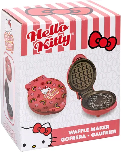 Vista 7 de Uncanny Brands Mini waflera Hello Kitty - Cocina con tu personaje favorito de gatito